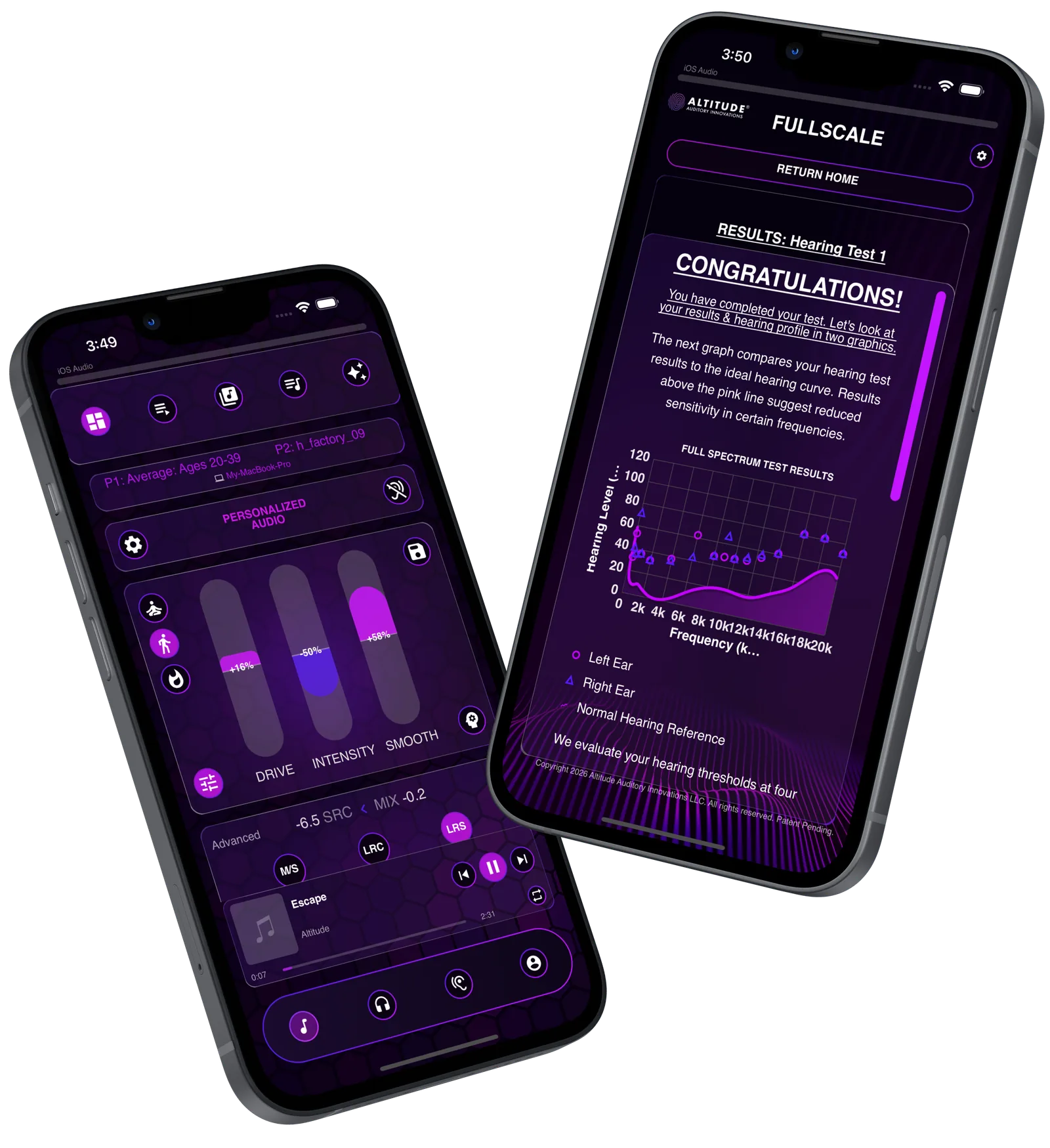 ARIA ONE mobile experience with the same hearing and personalization system
