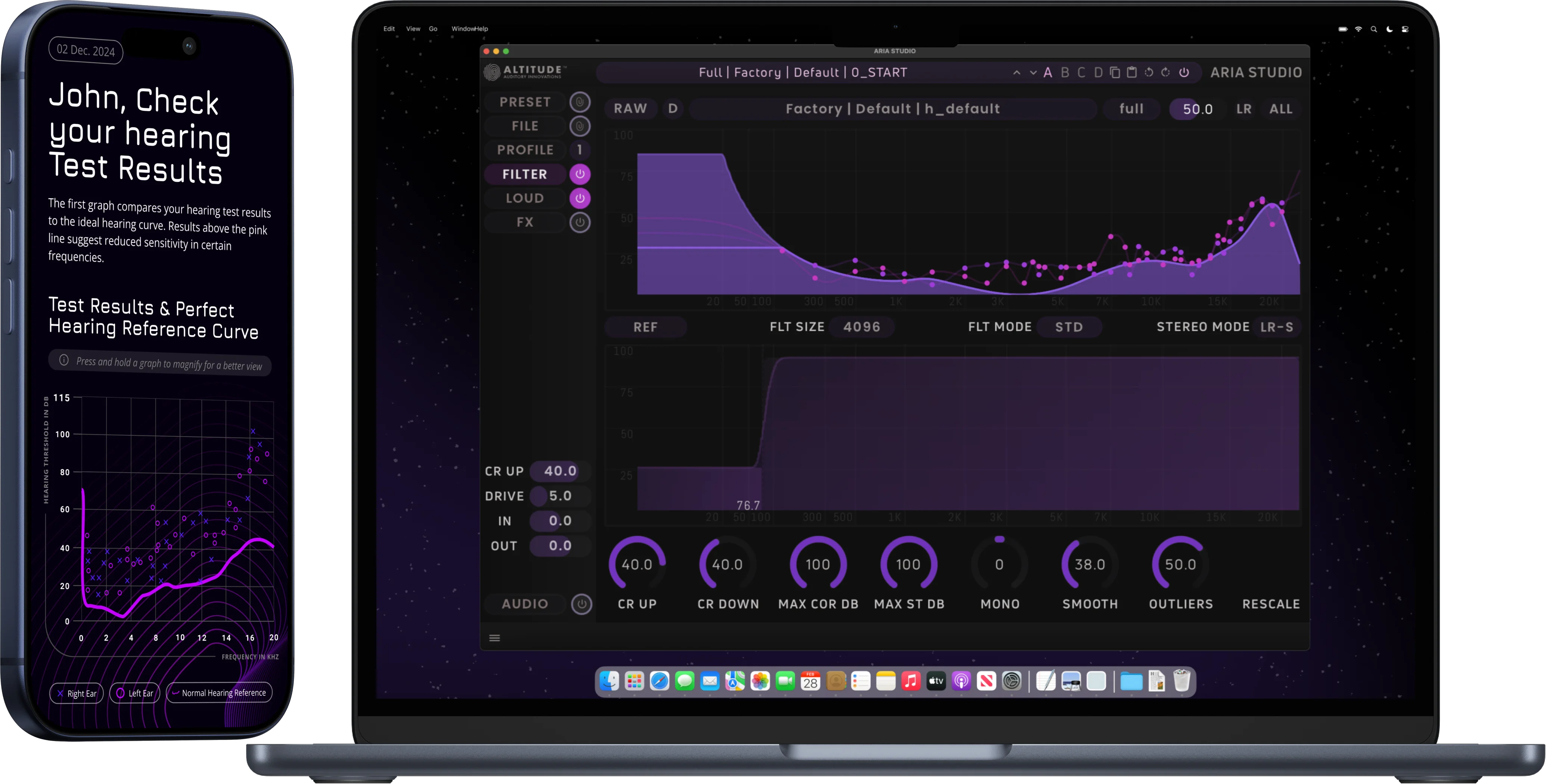 Phone and laptop with ARIA